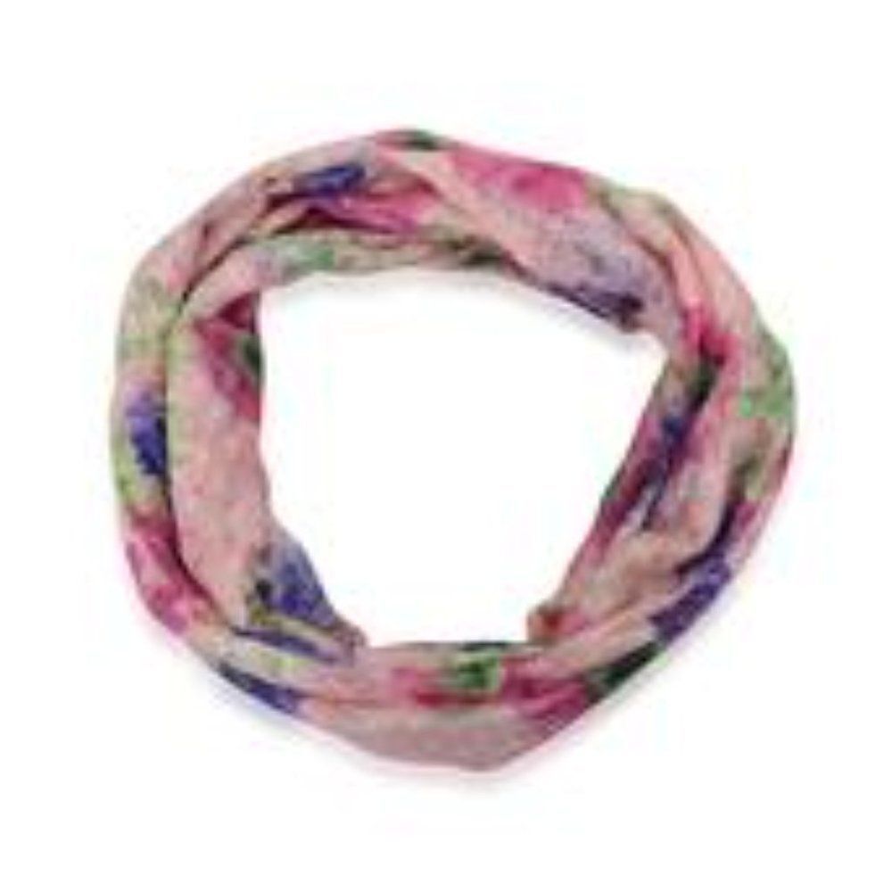 4 FORย $20 J FRANCIS Infinity Scarf Pink Polyester